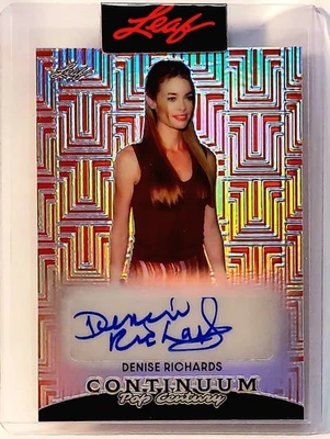 2023 Leaf Pop Century Continuum Autograph SSP /49 Denise Richards Starship... - Image 1 of 3
