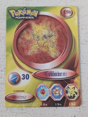 Fox Kids Nintendo Pokémon Advanced 19b Abra Kadabra Alakazam 3D Card Please... - Image 1 of 4