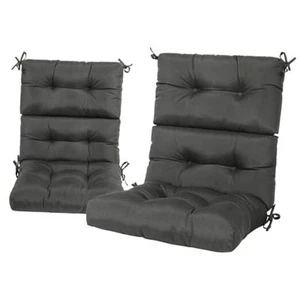  Rocking Chair Cushion Set, Indoor & Outdoor Rocker Pack of 2 Deep Grey - Picture 1 of 8