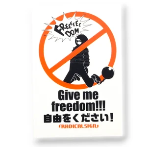 Give Me Freedom!!! ✦ B-Side Label Sticker - Picture 1 of 6