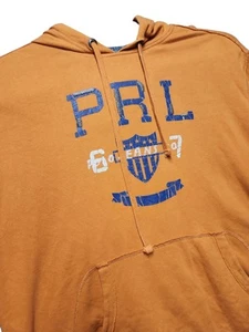 Vintage Ralph Lauren Polo Jeans Company Hoodie Pullover Mens Size Large Orange - Picture 1 of 6