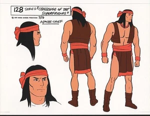 DC STYLE GUIDE PRINT - SUPER FRIENDS - APACHE CHIEF - Picture 1 of 1