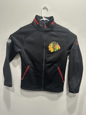 Men's Fanatics Black Chicago Blackhawks Full-Zip Fleece Jacket - Small - Image 1 of 4