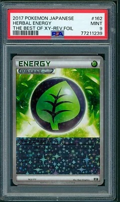 PSA 9 Herbal Energy Reverse Holo Japanese The Best of XY 162/171 Pokemon - Image 1 of 2
