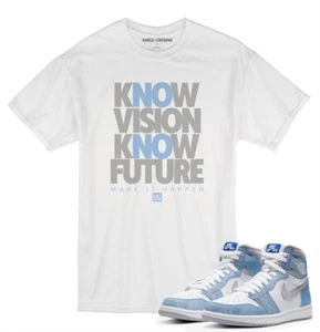 T-Shirt passend zu Air Jordan 1 Retro Hyper Royal Grey Sneaker knc Know Vision - Bild 1 von 1