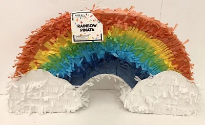 NEW Rainbow Kids Pinata Fiesta Game Birthday Party Decoration Large Candy  - Image 1 of 4