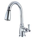 Dura Faucet DF-PK160-CP RV Non-Metallic Pull-Down Kit Sink Faucet (Chrome)