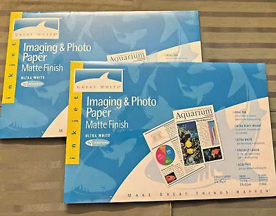 GREAT WHITE 11 x 17 Imaging & Photo Paper * Matte Finish Ultra White * 50 Sheets - Image 1 of 4