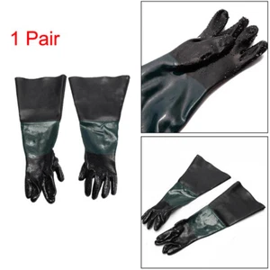 Pair Latex Sandblasting Gloves Working for Sandblaster Sand Cabinet Blasting - Picture 1 of 11