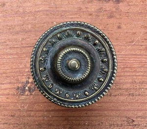 19th Century Period Sheraton Empire Drawer Brass Knob Pull C. 1820-1840 1.25" - Picture 1 of 5
