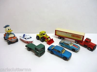 Vintage Lesney Matchbox Superfast & Disney Lot Citreon SM Blue Mercedes 450 SEL  - Image 1 of 4