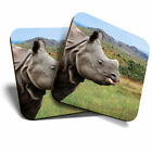 2 x Coasters - Cool African Wild Rhinoceros Rhino Home Gift #14223