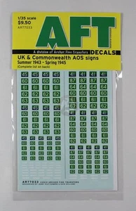 Archer 1/35 UK & Commonwealth AoS Signs (Summer 1943 - Spring 1945) AR77033 - Bild 1 von 1