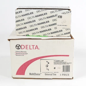 Delta Monitor 1400 Series Tub Shower Trim in Chrome + Handle T14469-LHP & H769 - Picture 1 of 5