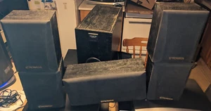 6pc 5.1 Surround Pioneer HTP100 Speakers - 1 Center, 2 Front, 2 Back + Sub *Read - Picture 1 of 13