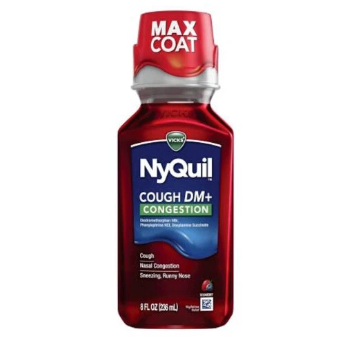 Nyquil Cough DM & Congestion Liquid Berry 8 Oz By Vicks - Image 1 of 1