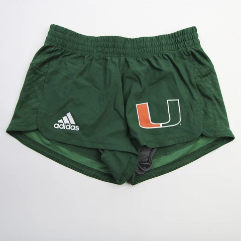 Miami Hurricanes adidas Running Short Women's Dark Green New Cover