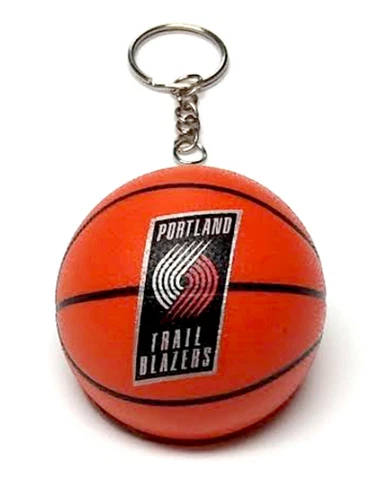 PORTLAND TRAIL BLAZERS KEYCHAIN NEW NBA MINI 2" ROUND BASKETBALL 2015 DECORATION Cover