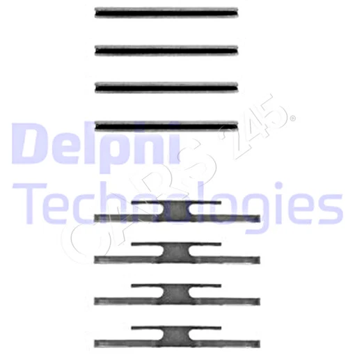 Kit de accesorios de pastillas de freno de disco DELPHI para OPEL VAUXHALL Ascona B Corsa A 75-94 Foto 1 de 1