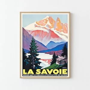 La Savoie France Vintage Travel Advertising Poster Art Print | Home Decor - Picture 1 of 6