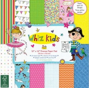 Whiz Kids 12 x 12" Paper Pack (24pk) for cards & crafts-BARGAIN PRICE 5.99 - Picture 1 of 1