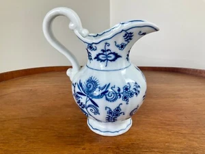 BLUE DANUBE Tall Creamer or Pitcher ~ Banner Mark 5 1/2” Tall ~ BLUE & WHITE - Picture 1 of 8