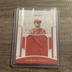 2020 Panini National Treasures Colossal Race Used Firesuits #/25 Michael Annett - Picture 1 of 2