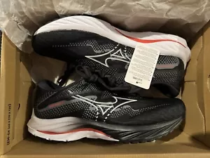 Mizuno Wave Rider 27 2E Mens Running Shoes Black/Red 9.5US - Picture 1 of 2