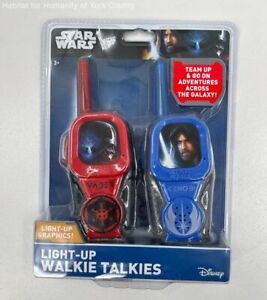 Star Wars Light-Up Walkie Talkies Vader Kenobi Red Blue
