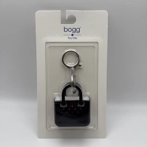 Brand New Bogg Tiny Tote Bag Branded Keychain Black - Picture 1 of 3