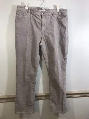 Lands End Pants Womens 16P Beige Corduroy Mid-Rise Straight Leg - Image 1 of 3