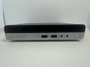 HP ProDesk 400 G5 Mini PC – i5-9500T, 8GB RAM, 256GB NVMe, Win 10, Wi-Fi, PSU - Zdjęcie 1 z 6