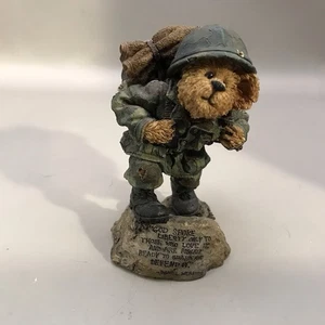 Boyds Bears G.I. Bruin Stand Up for Freedom Resin - Picture 1 of 13