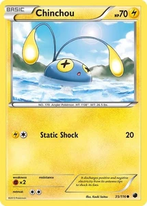 Pokémon TCG Chinchou Plasma Freeze 35/116 Common NM/M Lightning Angler - Picture 1 of 1
