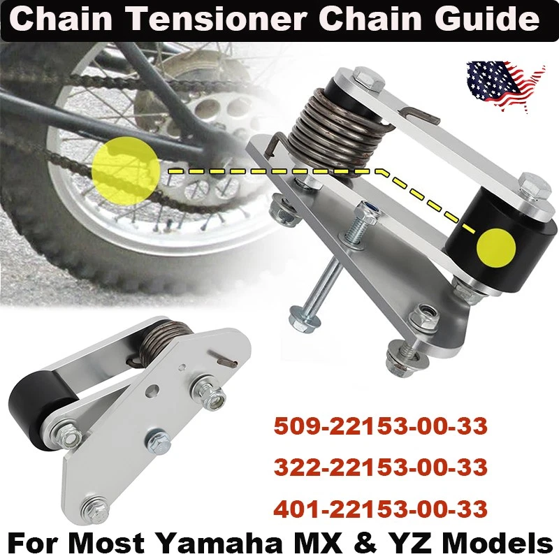Chain Tensioner Chain Guide For 1972-1976 Yamaha MX100 YZ125 YZ250 MX125 MX250 - Image 1 of 4