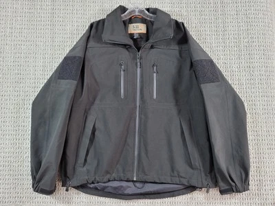 5.11 Tactical Jacket Mens Sz L Black Sabre 2.0 Zip Up Waterproof Conceal Carry - Image 1 of 4