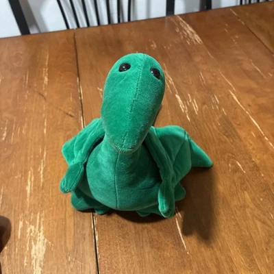 Vintage Manhattan Toy Plush Dinosaur Green Pterodactyl 1984 - 12” GR8 CONDITION! - Image 1 of 4