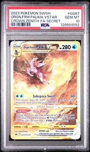 PSA 10 Palkia Vstar #GG67 2023 Pokemon Sword And Shield Crown Zenith 126684552 - Picture 1 of 2