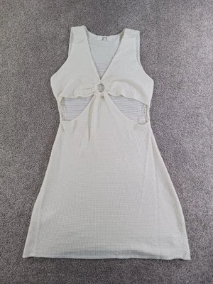 Madden NYC XXL Womens Dress Sleeveless V-Neck Acrylic Knit White - Image 1 of 4