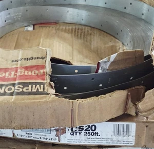 Simpson CS20 250' 20-Gauge Galvanized Coiled Strap - Bild 1 von 1