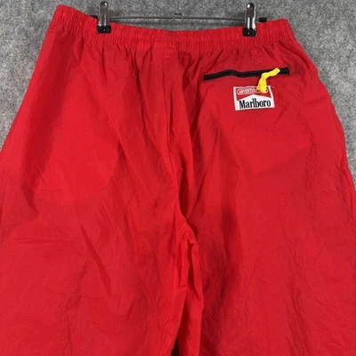 Pantalones cortavientos de nailon grandes vintage Marlboro Adventure Team para hombre años 90 al aire libre Foto 1 de 4