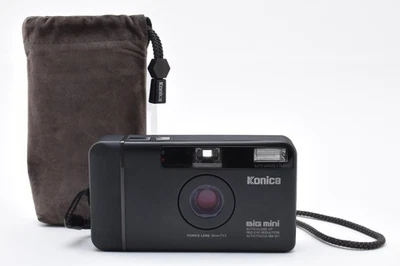 [Exc+5] Cámara fotográfica KONICA Big Mini BM-301 35 mm apuntar y disparar negra de JAPÓN Foto 1 de 4