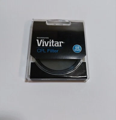 Vivitar 58mm Circular Polarizing CPL Camera Lens Filter Screw-In  - Image 1 of 4