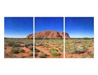3 x A4 Uluru Posters - Ayres Rock Australia Red Stone Trio of Prints Poster Gift