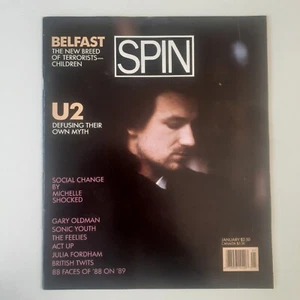 Spin U2 Sonic Youth Michelle Shocked Russ Meyer Feelies Acid House Gary Oldman - Picture 1 of 4