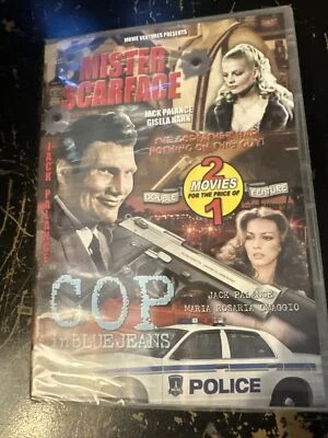 Mister Scarface/Cop In Blue Jeans DVD 1978-2 Movie set New Sealed Jack Palance! - Image 1 of 2