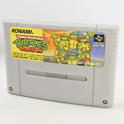 Super Famicom TURTLES IN TIME Teenage Mutant Cartridge Only Nintendo 1234 sfc - Image 1 of 4