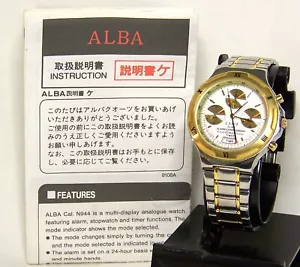 Seiko Alba Carib Alarm Chronograph N944-6A30 with Instruction - Picture 1 of 9