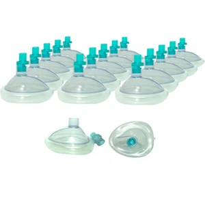 15pcs CPR Resuscitator Face Mask First Aid Rescue with One Way Valve Pocket Mask - Picture 1 of 4