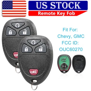 2 For 2007 - 2013 Chevrolet Silverado Suburban Keyless Remote Fob Control Key 4B - Picture 1 of 7
